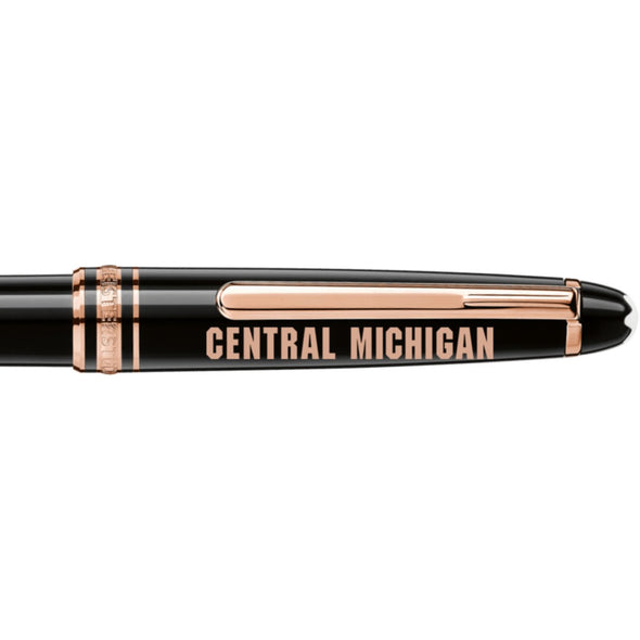 Central Michigan Montblanc Meisterstück Classique Ballpoint Pen in Red Gold Shot #2
