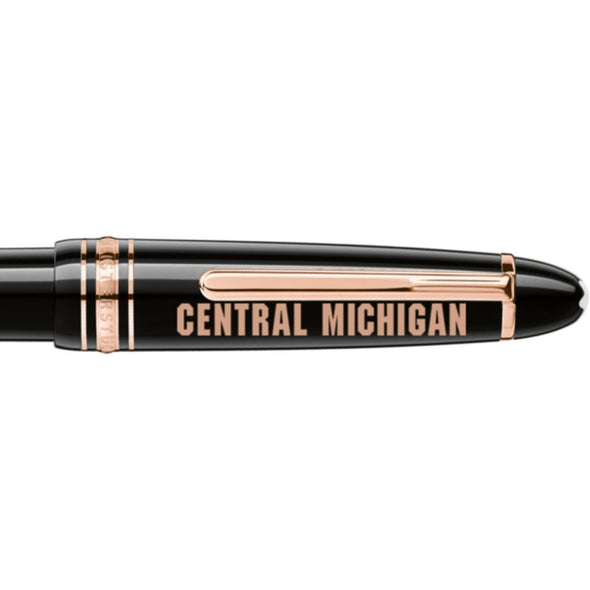 Central Michigan Montblanc Meisterstück LeGrand Ballpoint Pen in Red Gold Shot #2