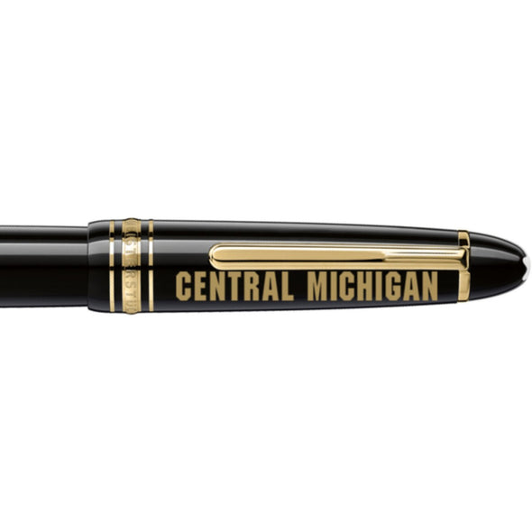 Central Michigan Montblanc Meisterstück LeGrand Rollerball Pen in Gold Shot #2