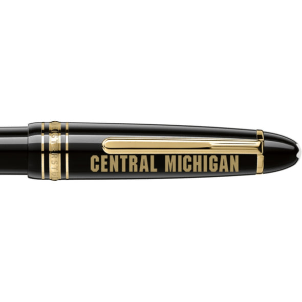 Central Michigan Montblanc Meisterstück Midsize Ballpoint Pen in Gold Shot #2