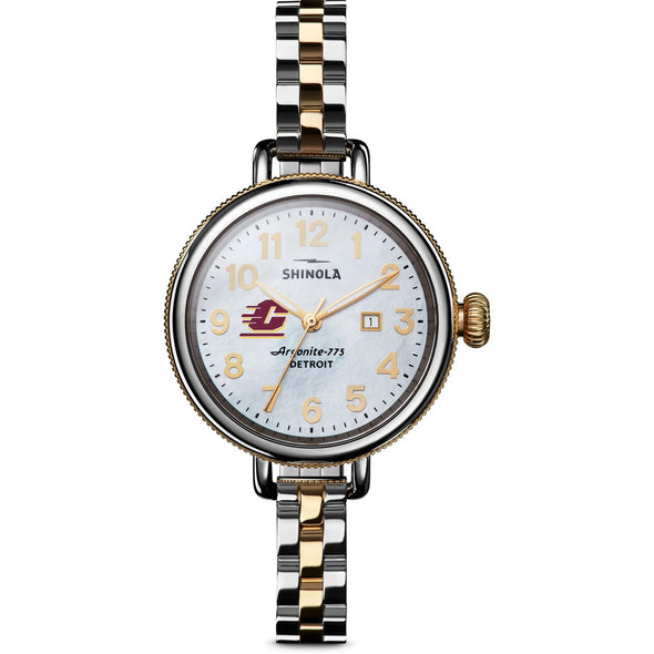 Central Michigan Shinola Watch, The Birdy 34 mm MOP Dial Shot #2