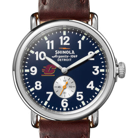 Central Michigan Shinola Watch, The Runwell 41 mm Midnight Blue Dial Shot #1
