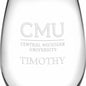 Central Michigan Stemless Wine Glasses Made in the USA - Set of 4 Shot #3