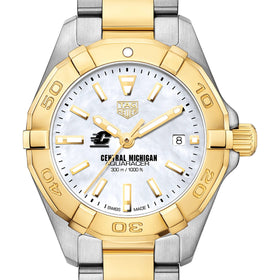 Central Michigan TAG Heuer Two-Tone Aquaracer for Women Shot #1