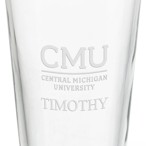Central Michigan University 16 oz Pint Glass- Set of 2 Shot #3