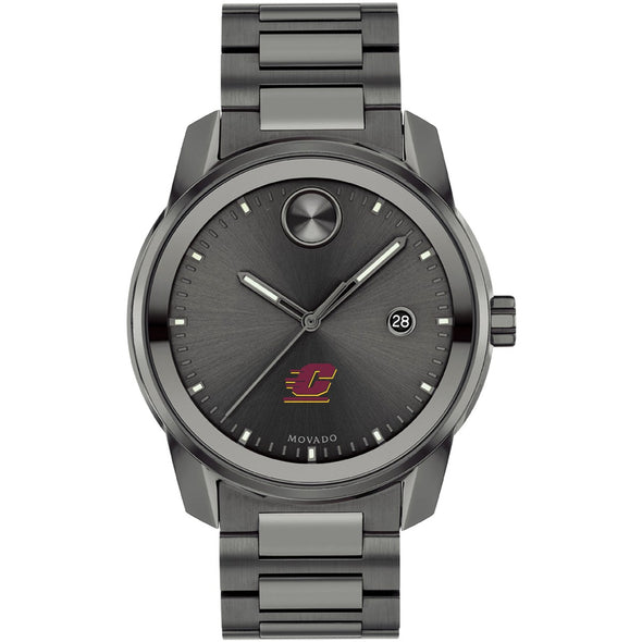 Central Michigan University Men's Movado BOLD Gunmetal Grey with Date Window Shot #2
