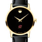 Central Michigan Women's Movado Gold Museum Classic Leather Shot #1