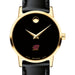 Central Michigan Women's Movado Gold Museum Classic Leather