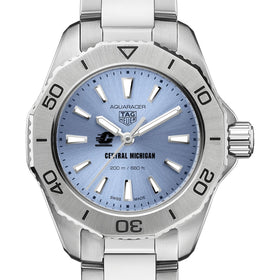 Central Michigan Women&#39;s TAG Heuer Steel Aquaracer with Blue Sunray Dial Shot #1