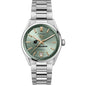 Central Michigan Women's TAG Heuer Steel Carrera Automatic with Green Dial Shot #2