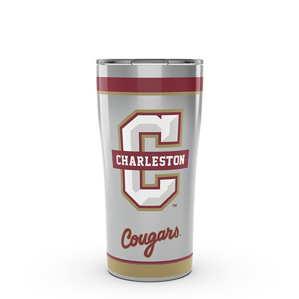 Charleston 20 oz. Stainless Steel Tervis Tumblers with Hammer Lids - Set of 2 Shot #1