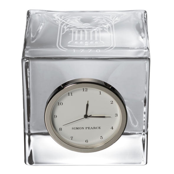 Charleston Glass Desk Clock by Simon Pearce Shot #2