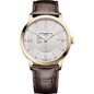 Charleston Men's Baume et Mercier 40mm Gold PVD Classima Watch with Silver Dial & Dark Brown Leather Strap Shot #2