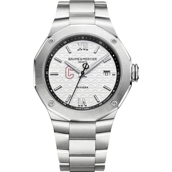 Charleston Men's Baume et Mercier 42mm Riviera Watch with White Dial & Bracelet Shot #2