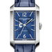 Charleston Men's Baume et Mercier 43X27mm Hampton Automatic Watch with Blue Dial & Blue Leather Strap