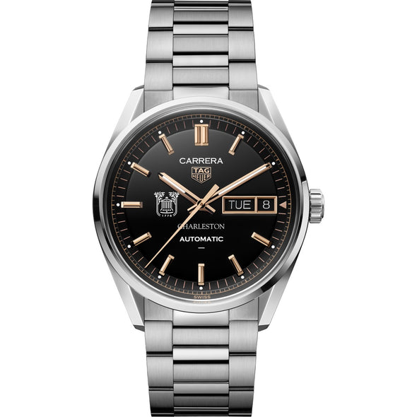 Charleston Men's TAG Heuer Carrera Day-Date with Black Dial Shot #2