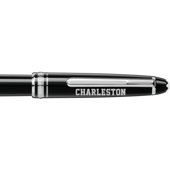 Charleston Montblanc Meisterstück Classique Rollerball Pen in Platinum Shot #2