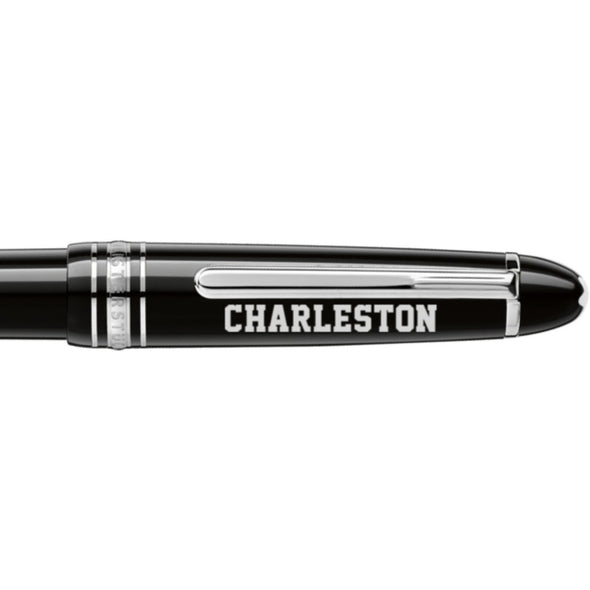 Charleston Montblanc Meisterstück Midsize Platinum-Coated Ballpoint Pen Shot #2