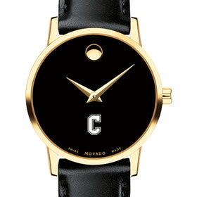 Charleston Women&#39;s Movado Gold Museum Classic Leather Shot #1
