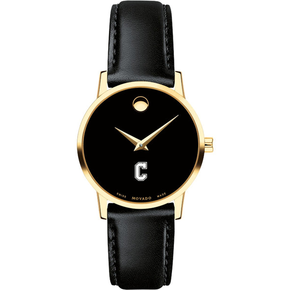 Charleston Women&#39;s Movado Gold Museum Classic Leather Shot #2
