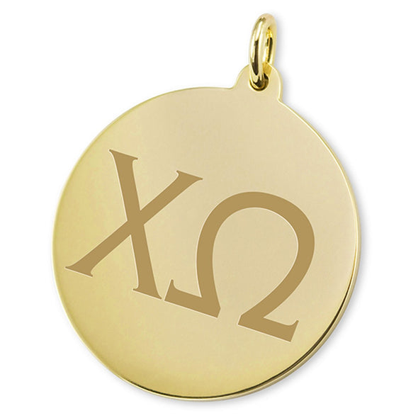 Chi Omega 14K Gold Charm Shot #2