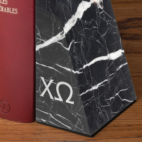 Chi Omega Marble Bookends by M.LaHart Shot #3