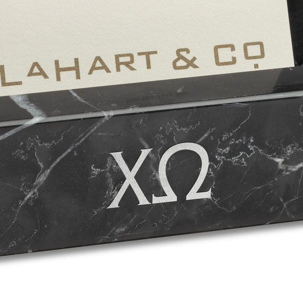 Chi Omega Marble Business Card Holder Shot #2