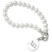 Chi Omega Pearl Bracelet with Sterling Silver Charm