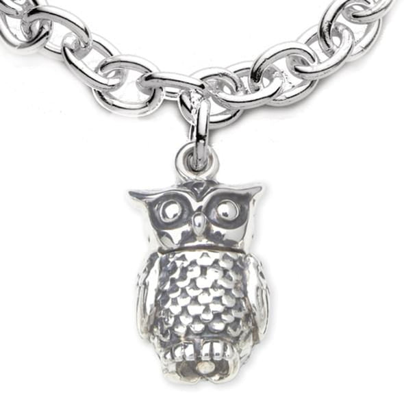 Chi Omega Sterling Silver Charm Bracelet w/ Owl Charm Shot #2