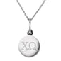 Chi Omega Sterling Silver Necklace with Silver Charm Shot #2