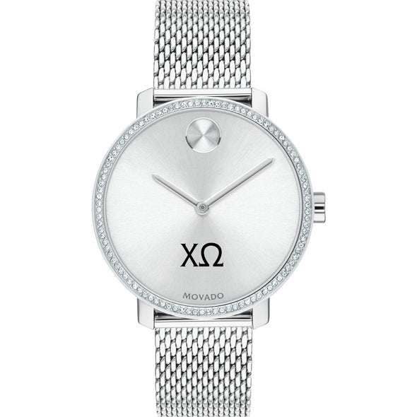 Chi Omega Women's Movado Bold with Crystal Bezel & Mesh Bracelet Shot #2