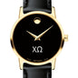 Chi Omega Women's Movado Gold Museum Classic Leather Shot #1