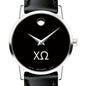 Chi Omega Women's Movado Museum with Leather Strap Shot #1