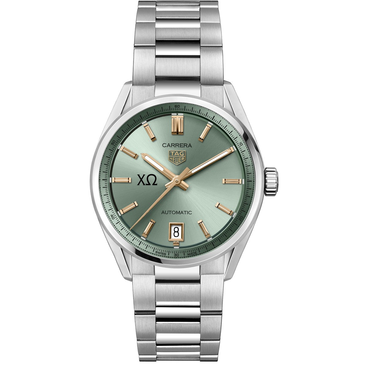 Chi Omega Women's TAG Heuer Steel Carrera with Green Dial | M