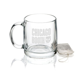 Chicago Booth 13 oz Glass Coffee Mug Shot #1