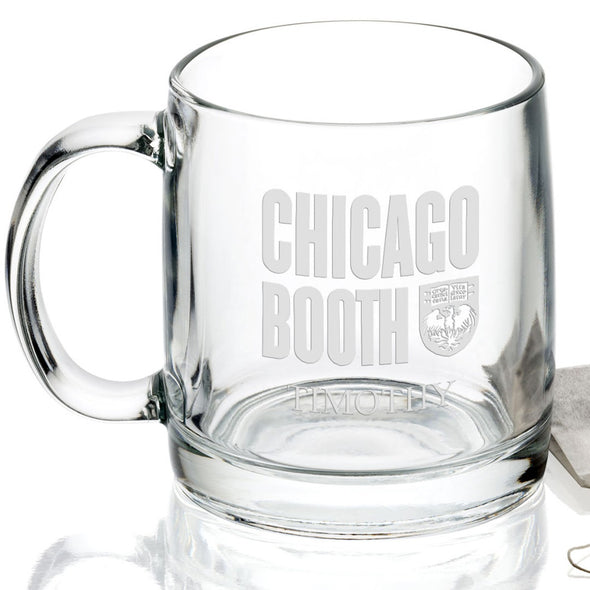 Chicago Booth 13 oz Glass Coffee Mug Shot #2