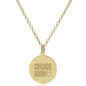 Chicago Booth 14K Gold Pendant & Chain Shot #2