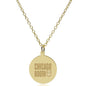 Chicago Booth 14K Gold Pendant & Chain Shot #2