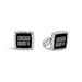 Chicago Booth Cufflinks by John Hardy with Black Onyx