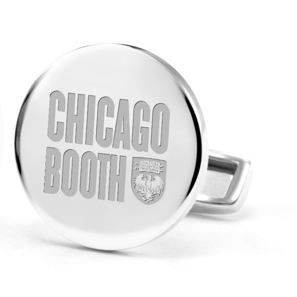 Chicago Booth Cufflinks in Sterling Silver Shot #2