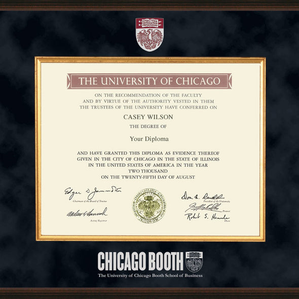 Chicago Booth Diploma Frame - Excelsior Shot #2