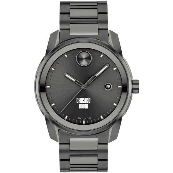 Chicago Booth Men's Movado BOLD Gunmetal Grey with Date Window Shot #2