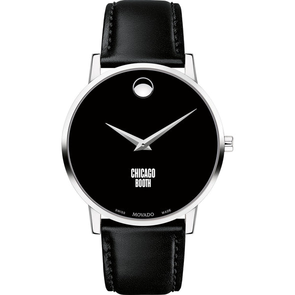 Chicago Booth Men&#39;s Movado Museum with Leather Strap Shot #2