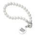 Chicago Booth Pearl Bracelet with Sterling Silver Charm