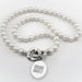 Chicago Booth Pearl Necklace with Sterling Silver Charm