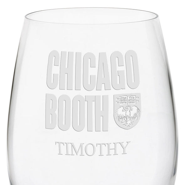 Chicago Booth Red Wine Glasses - Set of 4 Shot #3