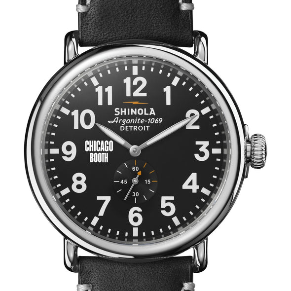 Chicago Booth Shinola Watch, The Runwell 47 mm Black Dial Shot #1
