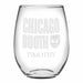 Chicago Booth Stemless Wine Glasses Made in the USA - Set of 2