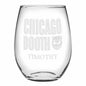 Chicago Booth Stemless Wine Glasses Made in the USA - Set of 4 Shot #1