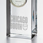 Chicago Booth Tall Glass Desk Clock by Simon Pearce Shot #2
